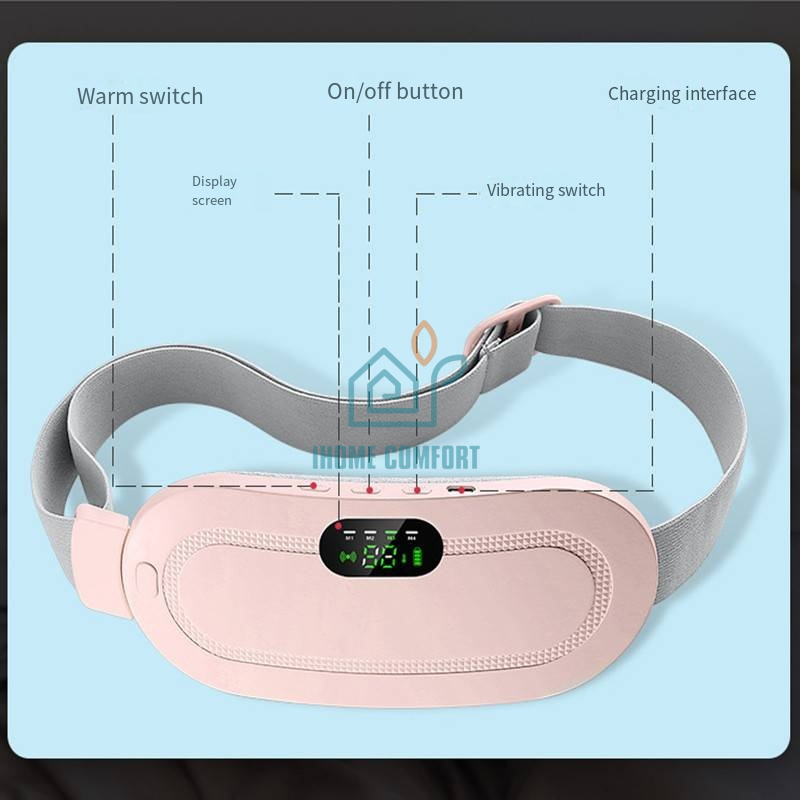 New Women's Palace Cold, Warm Stomach, Warm Palace Belt, Female Menstrual Auntie's Divine Tool, Vibration, Hot compress, Massage, Warm Palace Belt