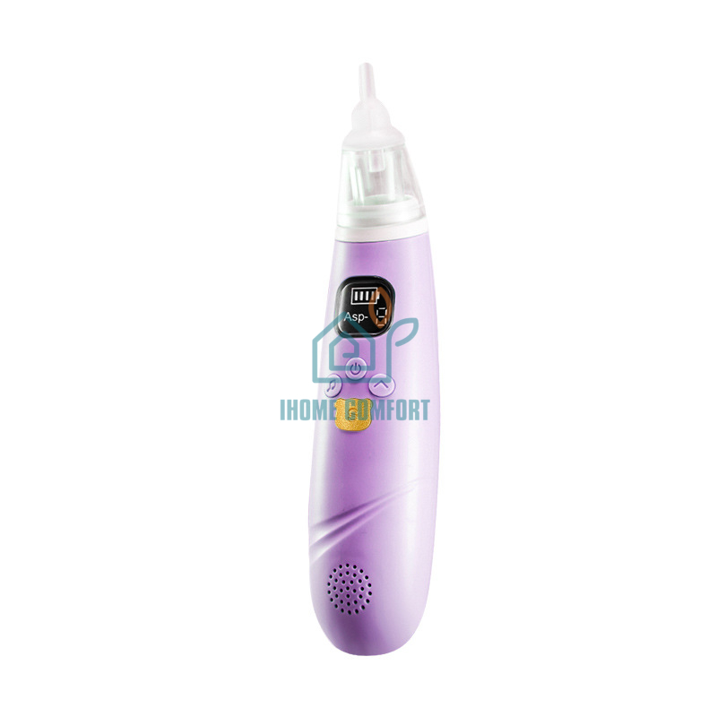 Infant electric nasal mucus suction and ear wax suction dual-purpose nasal mucus cleaning device for newborns