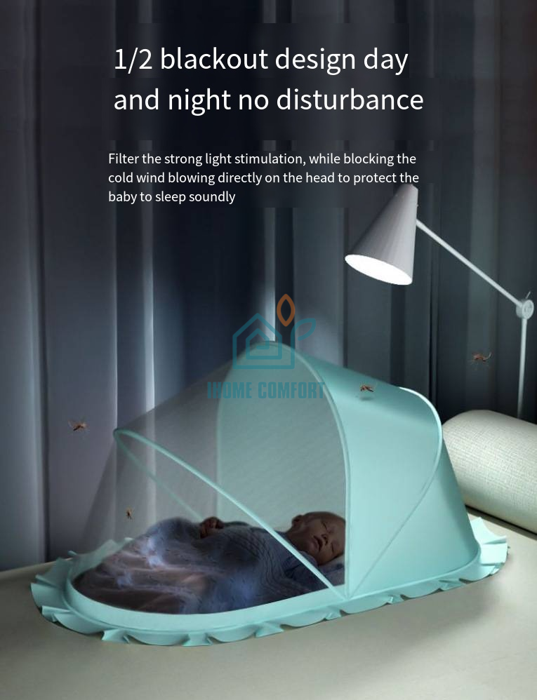 Infant Mosquito Net Foldable, Portable, Full Cover, Universal Child Mosquito Net, Mongolian Bag, Mosquito Proof, Directly Supplied by The Manufacturer