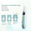 Infant electric nasal mucus suction and ear wax suction dual-purpose nasal mucus cleaning device for newborns