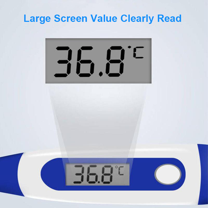 Thermometer for Adults, Digital Oral Thermometer for Fever with 10 Seconds Fast Reading (Light Blue)