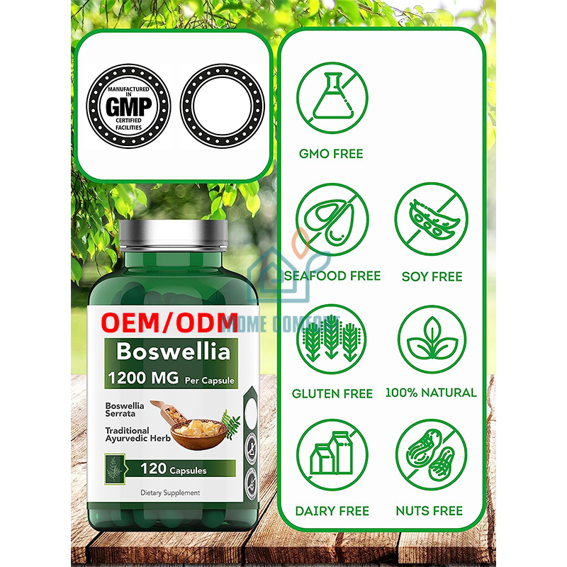 Boswellia Serrata Herbal Extract Capsules Joint Support Supplement Ayurvedic Herb Indian Olibanum Frankincense