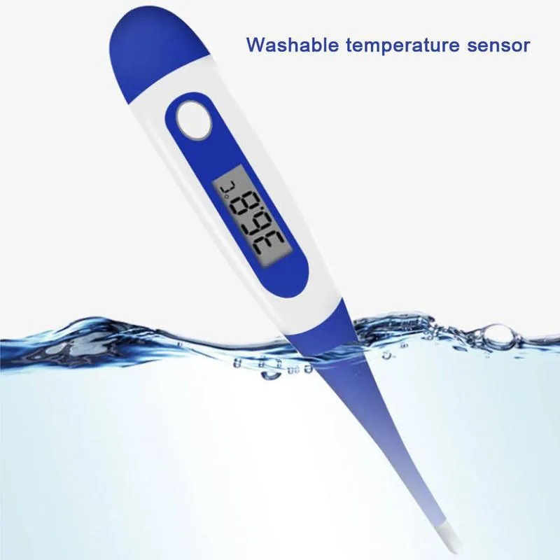 Thermometer for Adults, Digital Oral Thermometer for Fever with 10 Seconds Fast Reading (Light Blue)