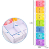 Unique 14 Grid Quick-Refill Pill Medication Organizer