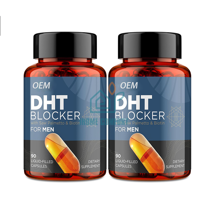OEM Private Label Hair Loss DHT Blocker Capsules Biotin Saw Palmetto Hair Growth Supplement Capsule ﻿