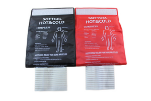 HOT AND COLD PACK-Reusable Hot and Cold Therapy Gel Wrap Support Injury Recovery, Alleviate Joint and Muscle Pain – Rotator Cuff, Knees, Back & More