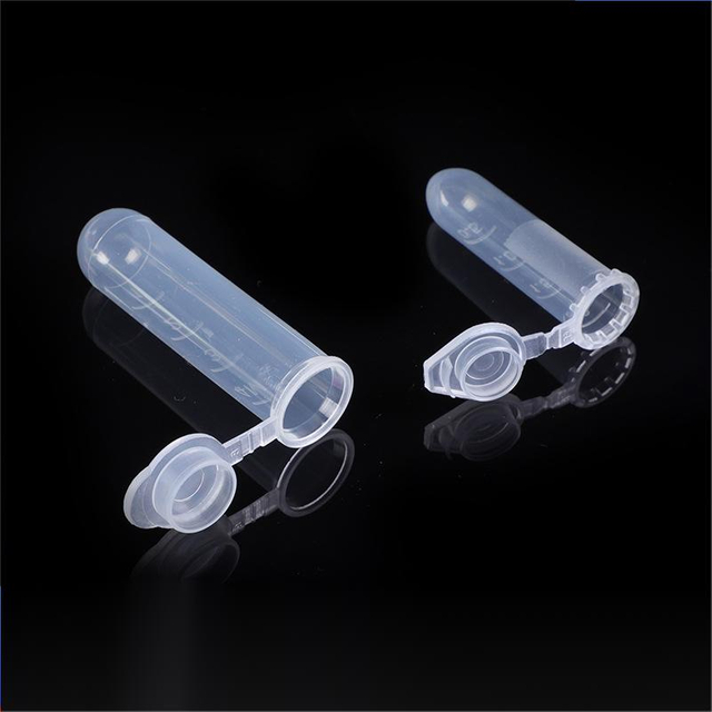 Large Quantity Supply of Plastic Graduated Centrifuge Tubes with Round Bottoms And Caps, Laboratory Supplies, Plastic Transparent Test Tubes