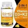 5000IU 30pcs Vitamin D3 Vitamin K2 Softgels Capsules for Support Immune Bone