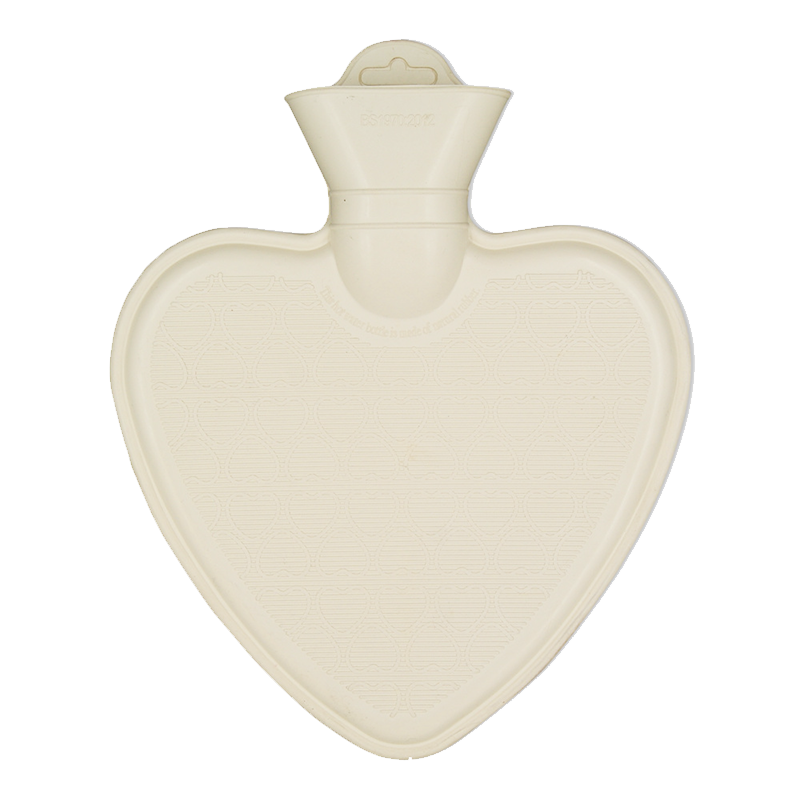 Winter Goods Factory Manufacture Heart Shape Rubber Hot Water Bottle Bag British Standard ISO CE Cerfitified for Promotion Gift for Relief Pain