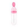 Baby Food Spoon, Bottle-shaped Silicone Spoon For Rice Paste, Infant Silicone Squeeze Feeding Bottle