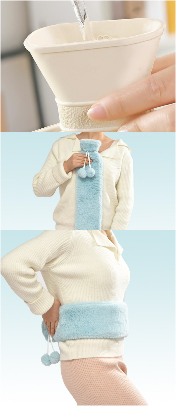 Introducing The Ultimate Comfort Companion: The Long-Strip Rubber Hot Water Bottle!