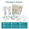 Electric Breast Pump Set with Milk Storage Bags And Y - Shaped Tube for Time - Saving Pumping