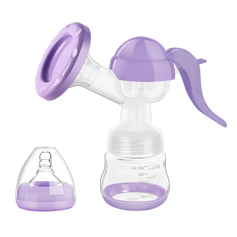 New Creative Manual Silicone Breast Pump Convenient Baby Breast Milk Collector Pregnant Women Breast Pump Cross Border Wholesale