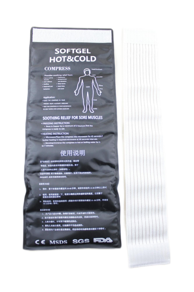 HOT AND COLD PACK-Reusable Hot and Cold Therapy Gel Wrap Support Injury Recovery, Alleviate Joint and Muscle Pain – Rotator Cuff, Knees, Back & More