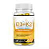 5000IU 30pcs Vitamin D3 Vitamin K2 Softgels Capsules for Support Immune Bone
