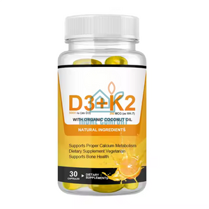 5000IU 30pcs Vitamin D3 Vitamin K2 Softgels Capsules for Support Immune Bone