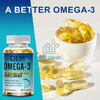 Private Label 3 Softgels Fish Oil 3600 mg EPA DHA or Healthy Heart Support Best Essential Fatty Acids