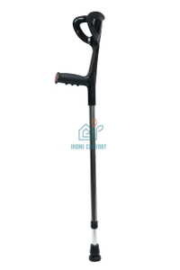Folding Aluminum Alloy Walking Aid with Double Crutches, Convenient Arm Style Crutches, Crutches, Elbow Crutches