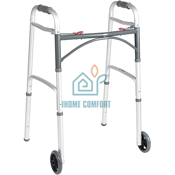 Wheelchair Assist Hand Push Wheelchair Walker One Car Three Use Elderly Mobility Vehicle Rehabilitation Assistance Lightweight