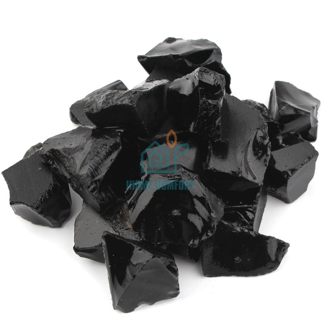 Wholesale Natural Colored Glow Blue Slag Glass Stone, Broken Glass Stone, Crystal Stone, for Landscaping
