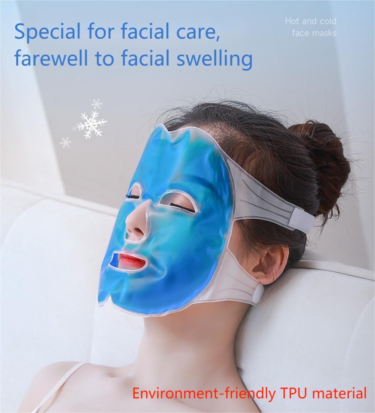 Hollow Out Ice Mask PVC Gel Mask for Recovery of Beauty After Surgery Ice Pack Bag for Cooling Cold And Hot Dual-use Mask Cross-border