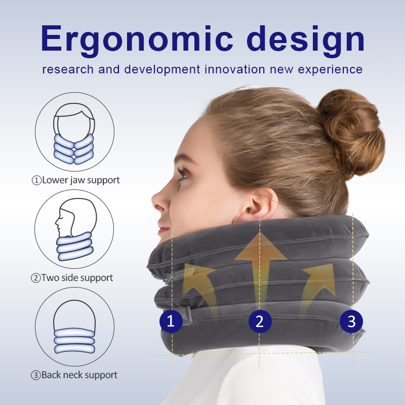 Introducing Our Portable Inflatable Cervical Traction Device – Your On-the-Go Neck Relief Solution